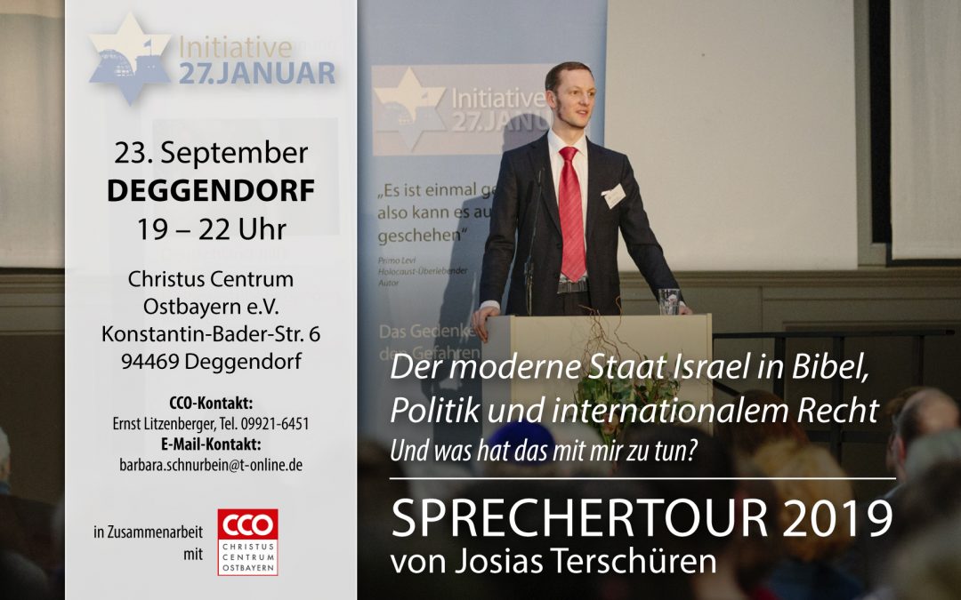 Sprechertour 2019 von Josias Terschüren | 23. September in Deggendorf
